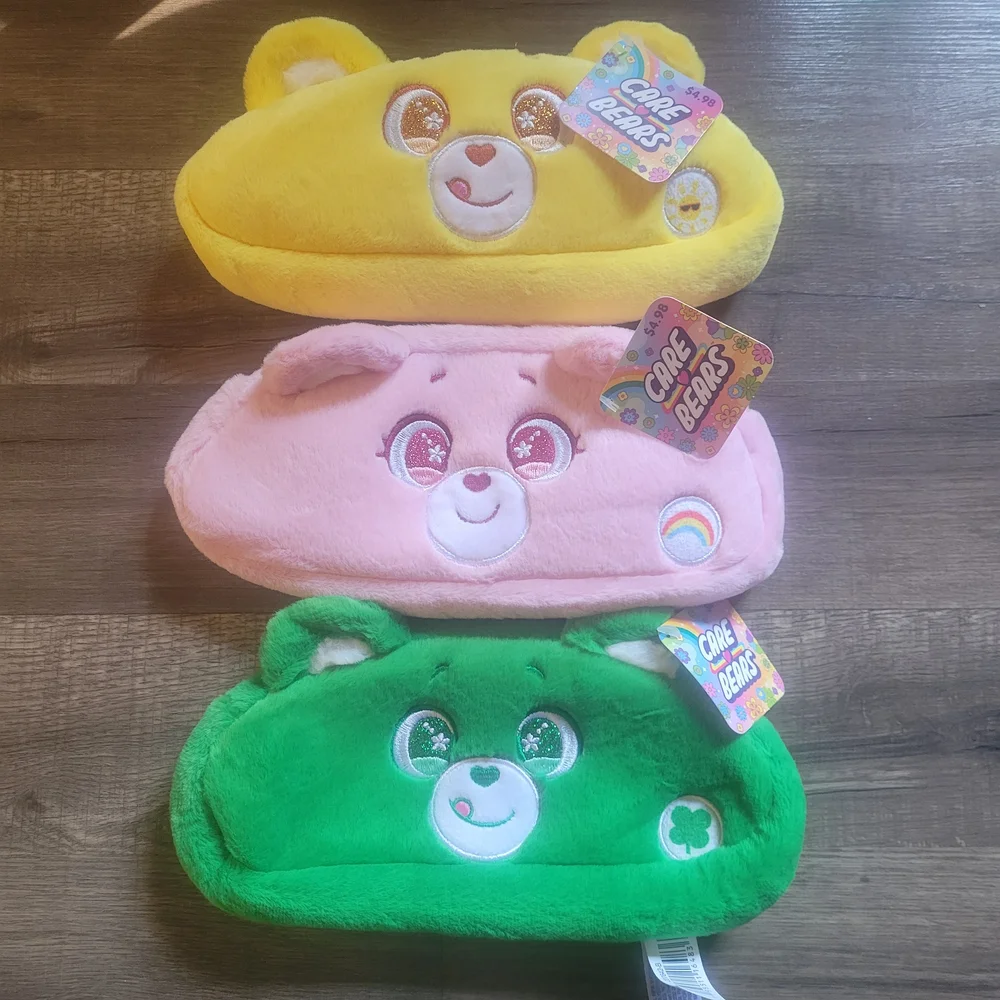 lot of 3 Care Bear plush Pencil cases 9